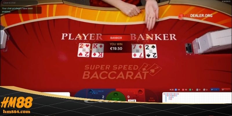 Baccarat Speed Table - Lợi Thế Tham Gia Tại Nhà Cái HM88 Baccarat Online Speed Table phù hợp với ai